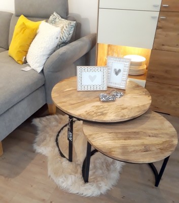 Couchtische-Beistelltische-2Satz-Mangoholz-Eisen-schwarz